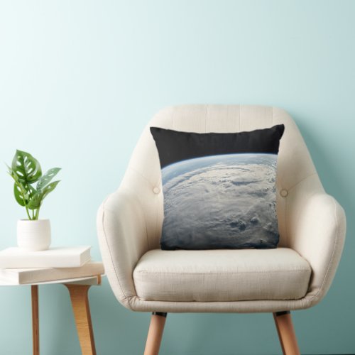 Tropical Cyclone Idai Above The Coast Of Africa Throw Pillow