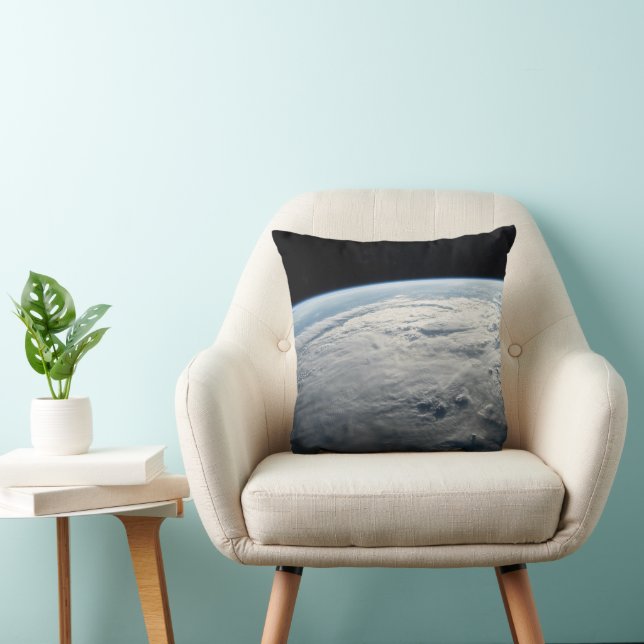 Tropical Cyclone Idai Above The Coast Of Africa. Throw Pillow (Chair)