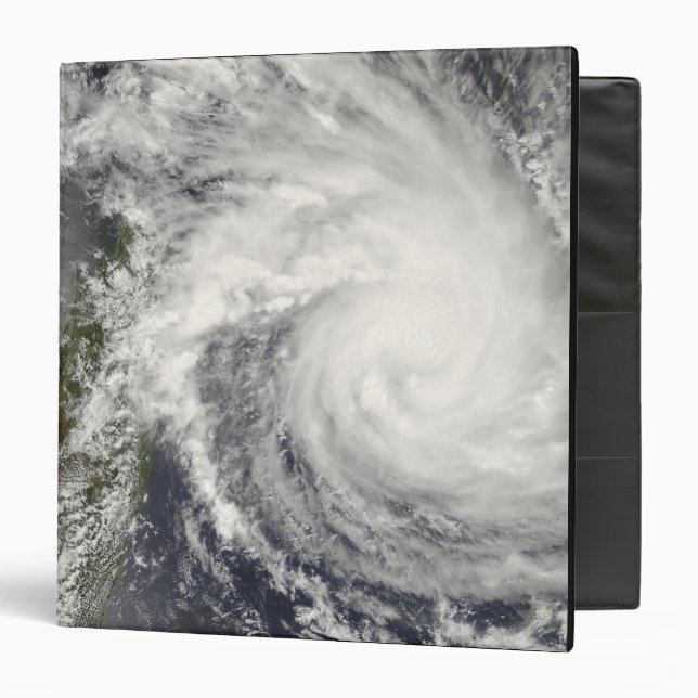 Tropical Cyclone Ivan approaching Madagascar 3 Ring Binder (Front/Inside)