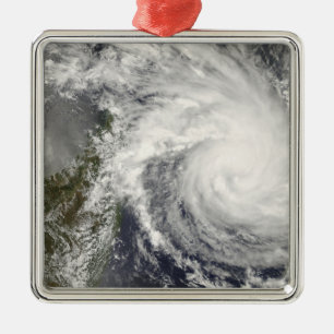 Tropical Cyclone Ivan approaching Madagascar Metal Ornament