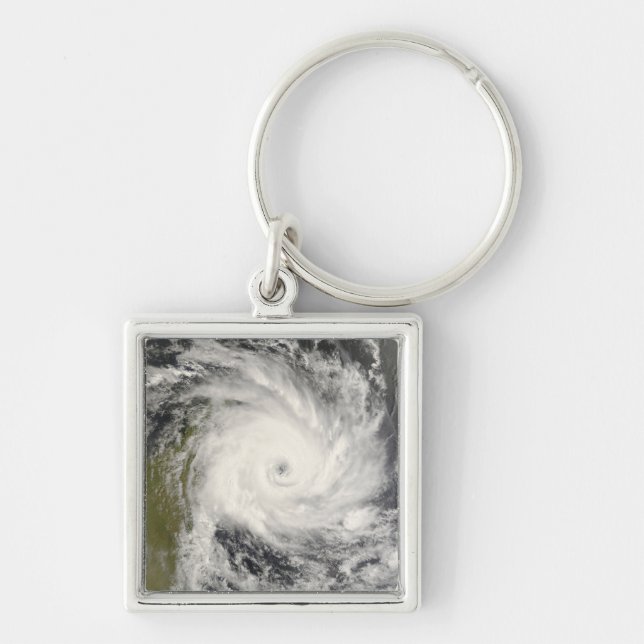 Tropical Cyclone Ivan over Madagascar Keychain (Front)