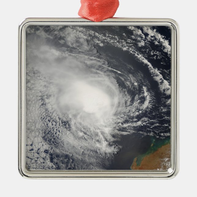 Tropical Cyclone Jacob approaching Australia Metal Ornament (Front)