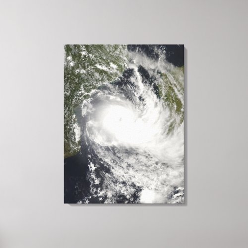 Tropical Cyclone Jokwe in the Mozambique Channe Canvas Print