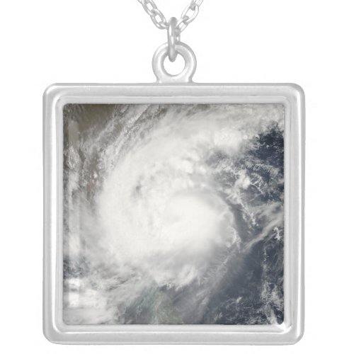 Tropical Cyclone Laila Silver Plated Necklace