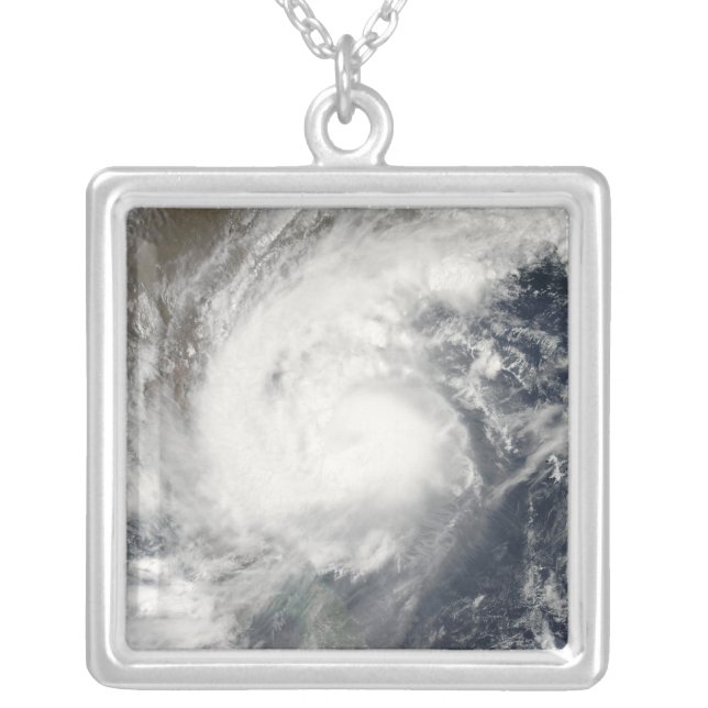 Tropical Cyclone Laila Silver Plated Necklace (Front)
