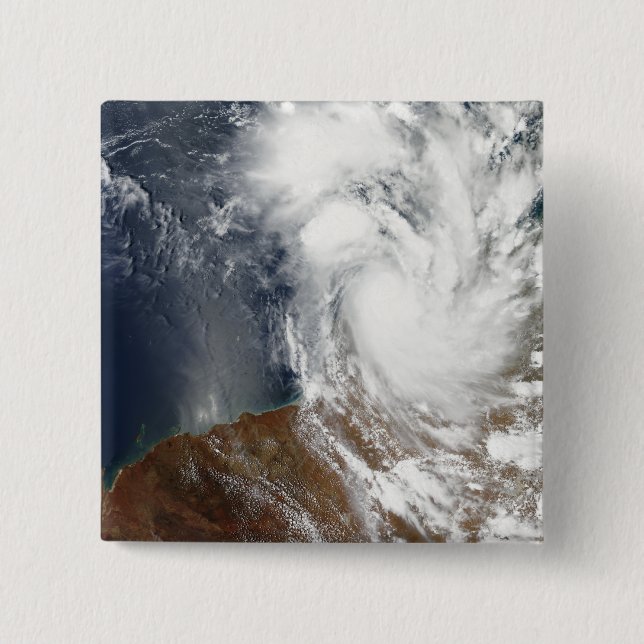 Tropical Cyclone Laurence Pinback Button (Front)