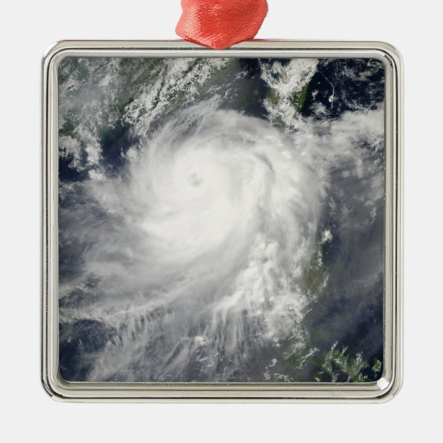 Tropical Cyclone Linfa Metal Ornament (Front)
