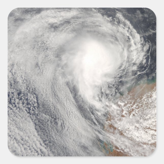 Tropical Cyclone Melanie off Australia Square Sticker (Front)
