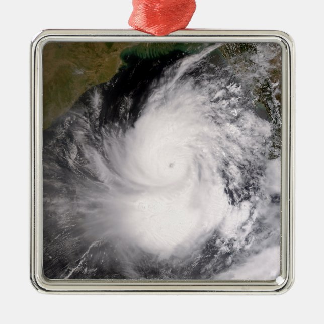 Tropical Cyclone Nargis Metal Ornament (Front)