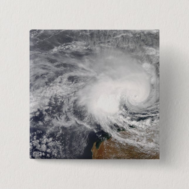 Tropical Cyclone Nicholas off Australia Button (Front)