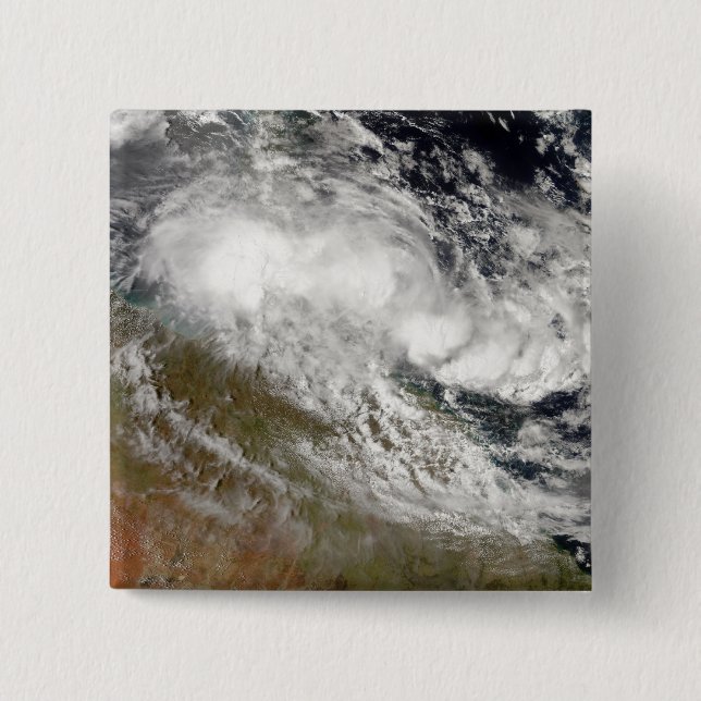 Tropical Cyclone Olga over northeast Australia Button (Front)