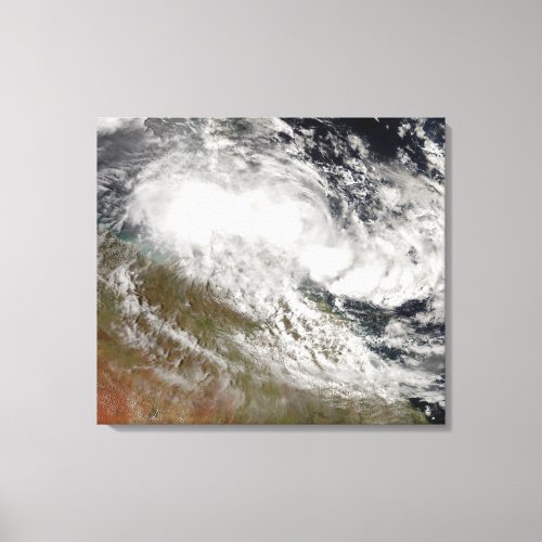 Tropical Cyclone Olga over northeast Australia Canvas Print