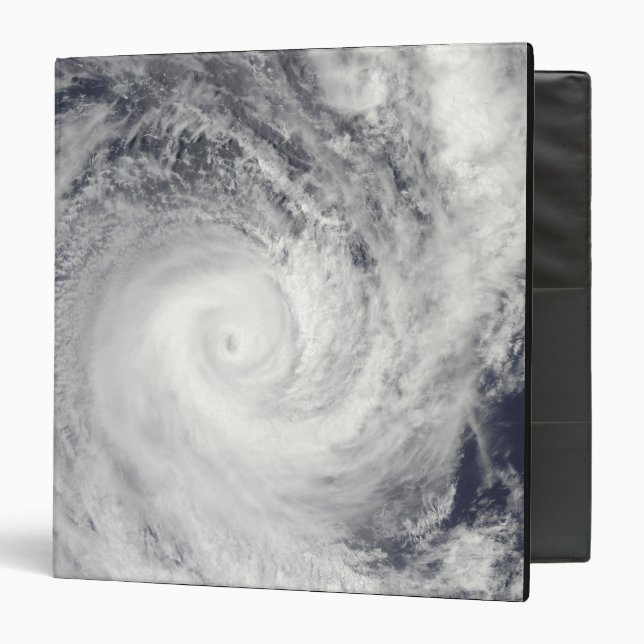 Tropical Cyclone Oli off the coast of Tahiti 3 Ring Binder (Front/Inside)