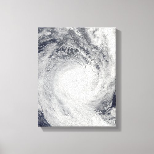 Tropical Cyclone Oli off the coast of Tahiti Canvas Print