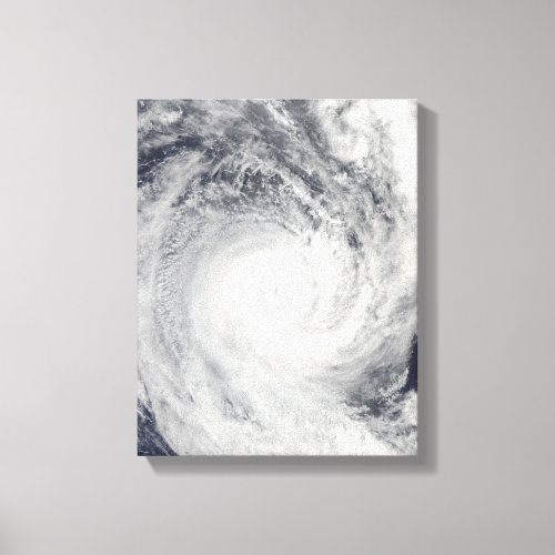 Tropical Cyclone Oli off the coast of Tahiti Canvas Print