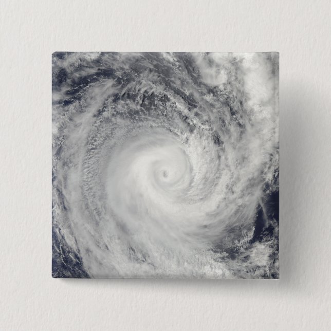 Tropical Cyclone Oli off the coast of Tahiti Pinback Button (Front)