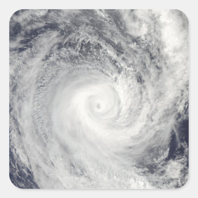 Tropical Cyclone Oli off the coast of Tahiti Square Sticker (Front)