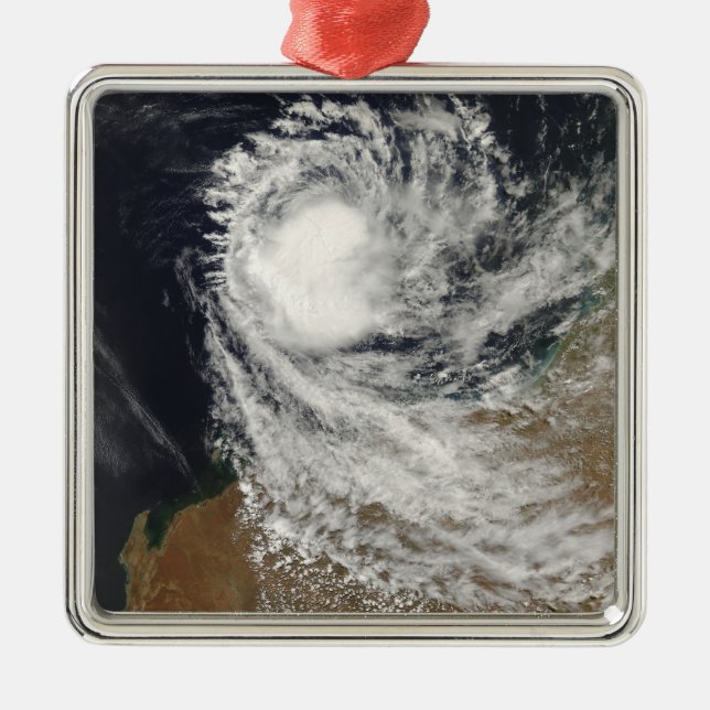Tropical Cyclone Ophelia off Australia Metal Ornament (Front)