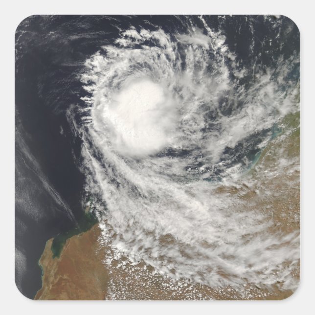 Tropical Cyclone Ophelia off Australia Square Sticker (Front)