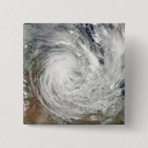 Tropical Cyclone Yasi over Australia 2 Pinback Button