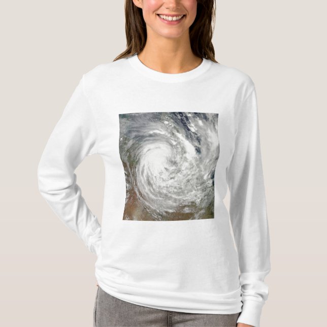 Tropical Cyclone Yasi over Australia 2 T-Shirt (Front)