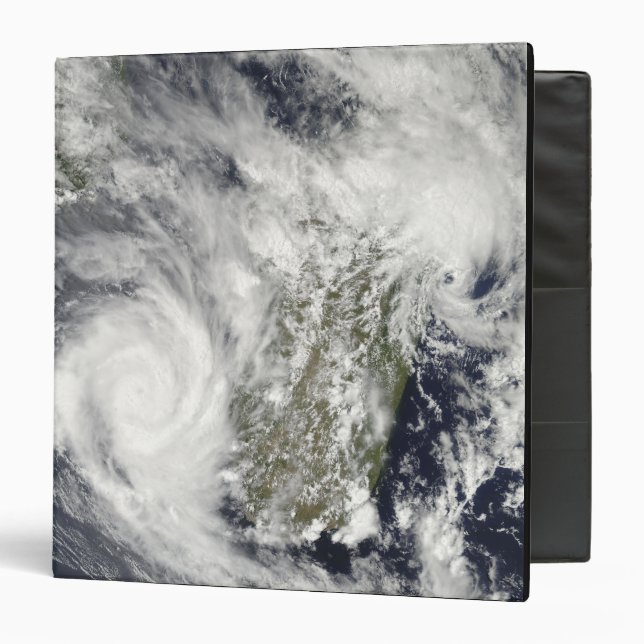 Tropical Cyclones Eric and Fanele 2 3 Ring Binder (Front/Inside)