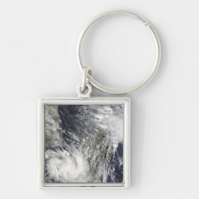 Tropical Cyclones Eric and Fanele Keychain (Front)
