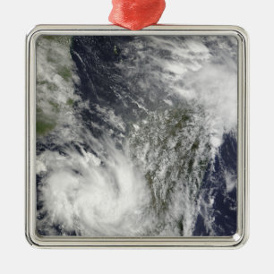 Tropical Cyclones Eric and Fanele Metal Ornament