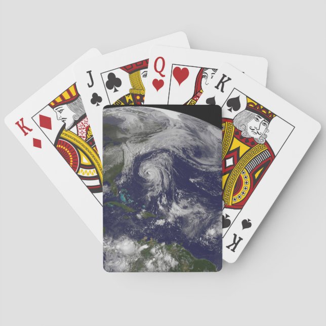 Tropical Cyclones Katia, Lee, Maria And Nate. Poker Cards (Back)