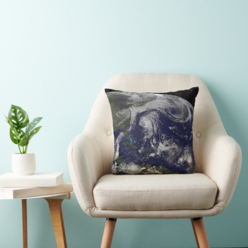 Tropical Cyclones Katia Lee Maria And Nate Throw Pillow