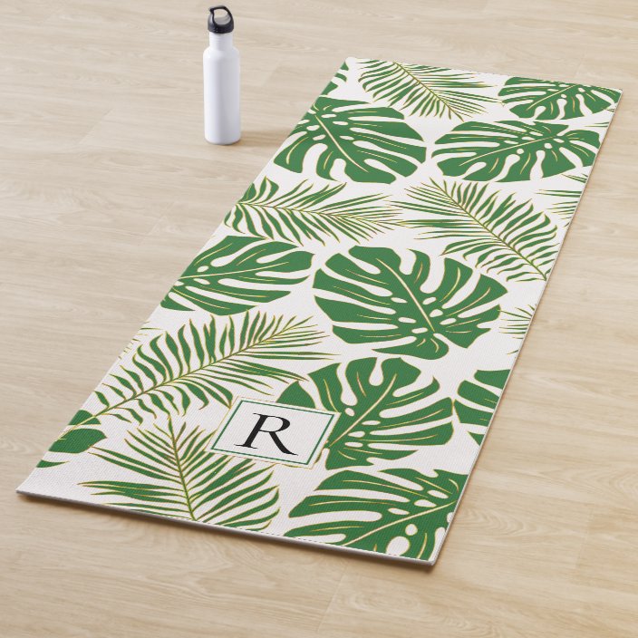 dark green yoga mat