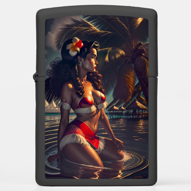 Tropical Dawn Zippo Lighter (Front)