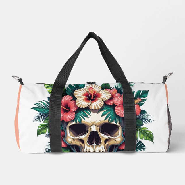 Tropical Decay: Bloom & Bone Duffle Bag (Front)