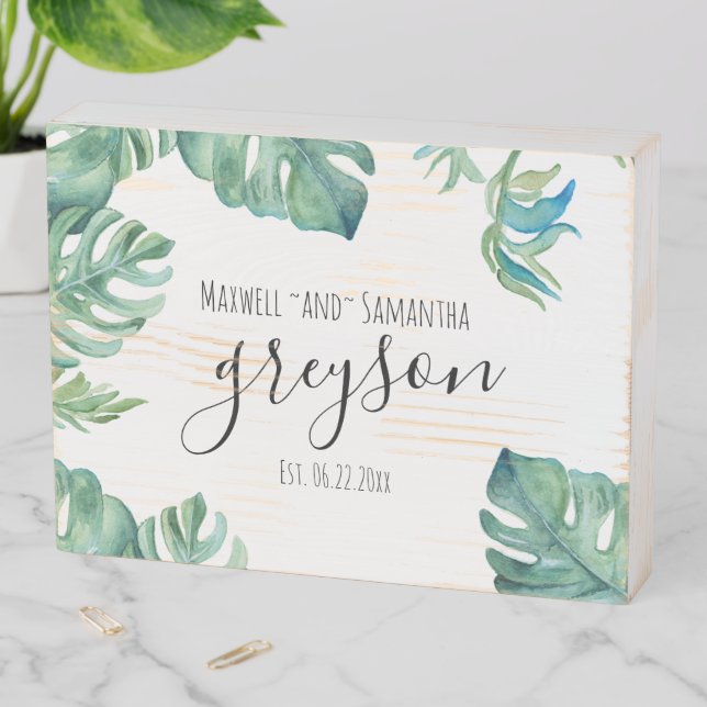 Tropical Decor Established Sign (In Situ Horizontal)