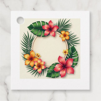Tropical Delight favor tags