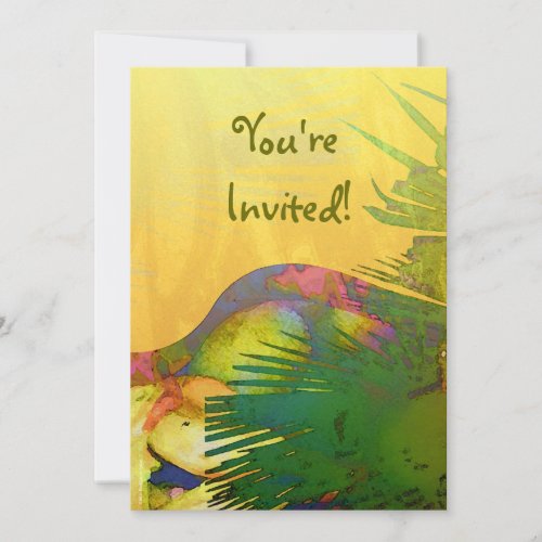 Tropical Delights Invite Invitation