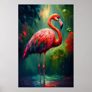 Tropical Depression - Flamingo Poster Print