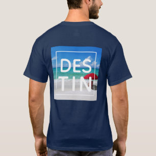 Tropical Destin Beach Florida Modern Typography T-Shirt