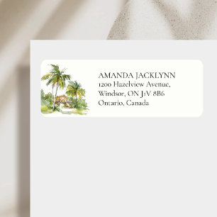 Tropical Destination Label