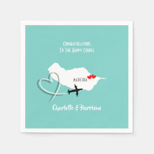 Tropical Destination Madeira Wedding  Napkins