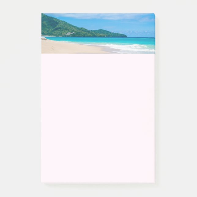 Tropical Destination Scenic Beach Photo Post-it Notes (Front)