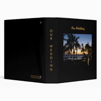 Tropical Destination Wedding Album Binder