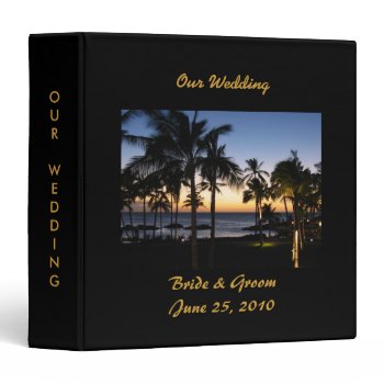 Tropical Destination Wedding Album Binder