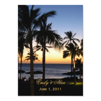 Tropical Destination Wedding Invitations