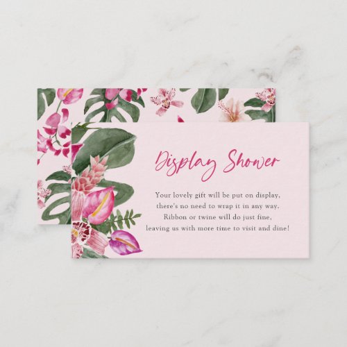 Tropical Display Shower Card