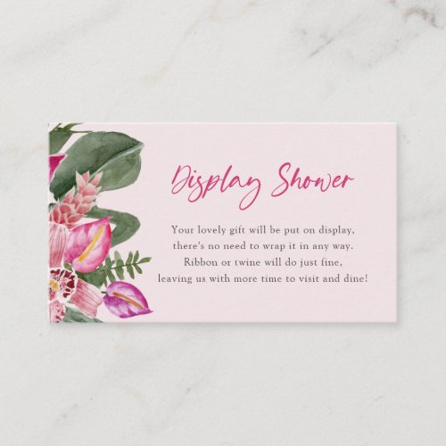 Tropical Display Shower Card