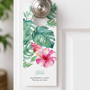 Tropical Do Not Disturb Door Hanger