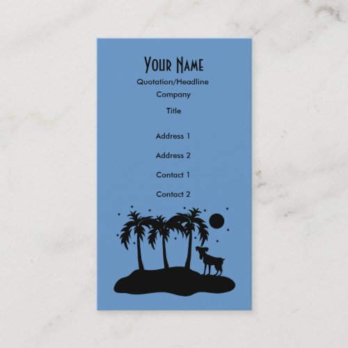 Tropical Dog Business Cards