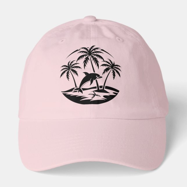Tropical Dolphin Paradise Hat (Front)