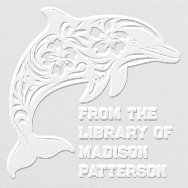 Tropical Dolphin Personalized From The Library Of Embosser (Design)